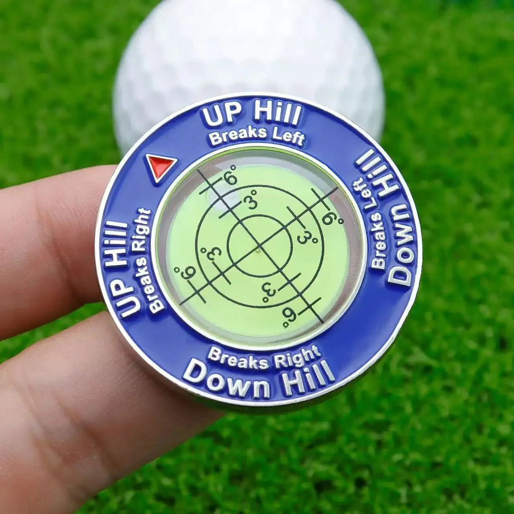 Golf Putt Ball Marker High Precision Round Golf Putt Green Reader Golfing Putting Aid Golf Slope Putting Level Reader