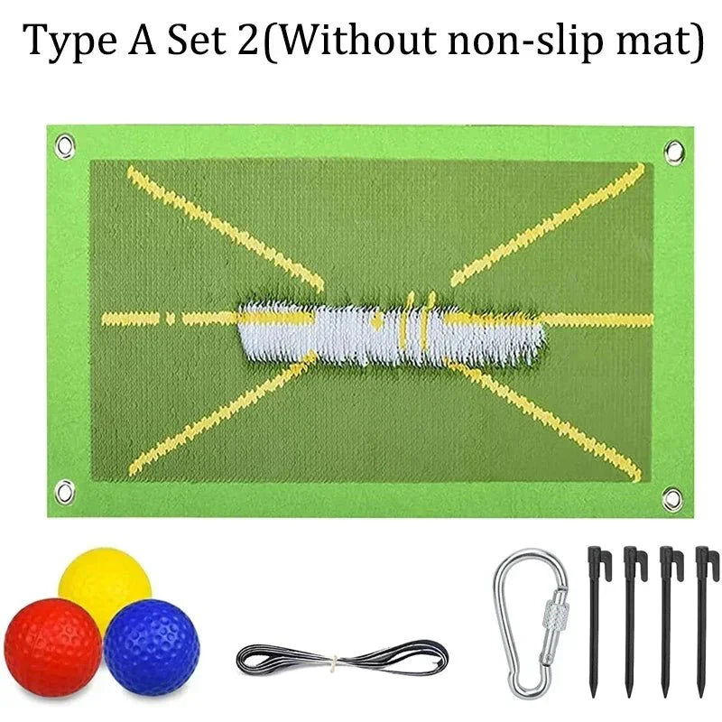 Golf Training Mat for Swing Detection Batting Path Feedback Practice Hitting Mats Golf Training Aids Equipment Outdoor Indoor