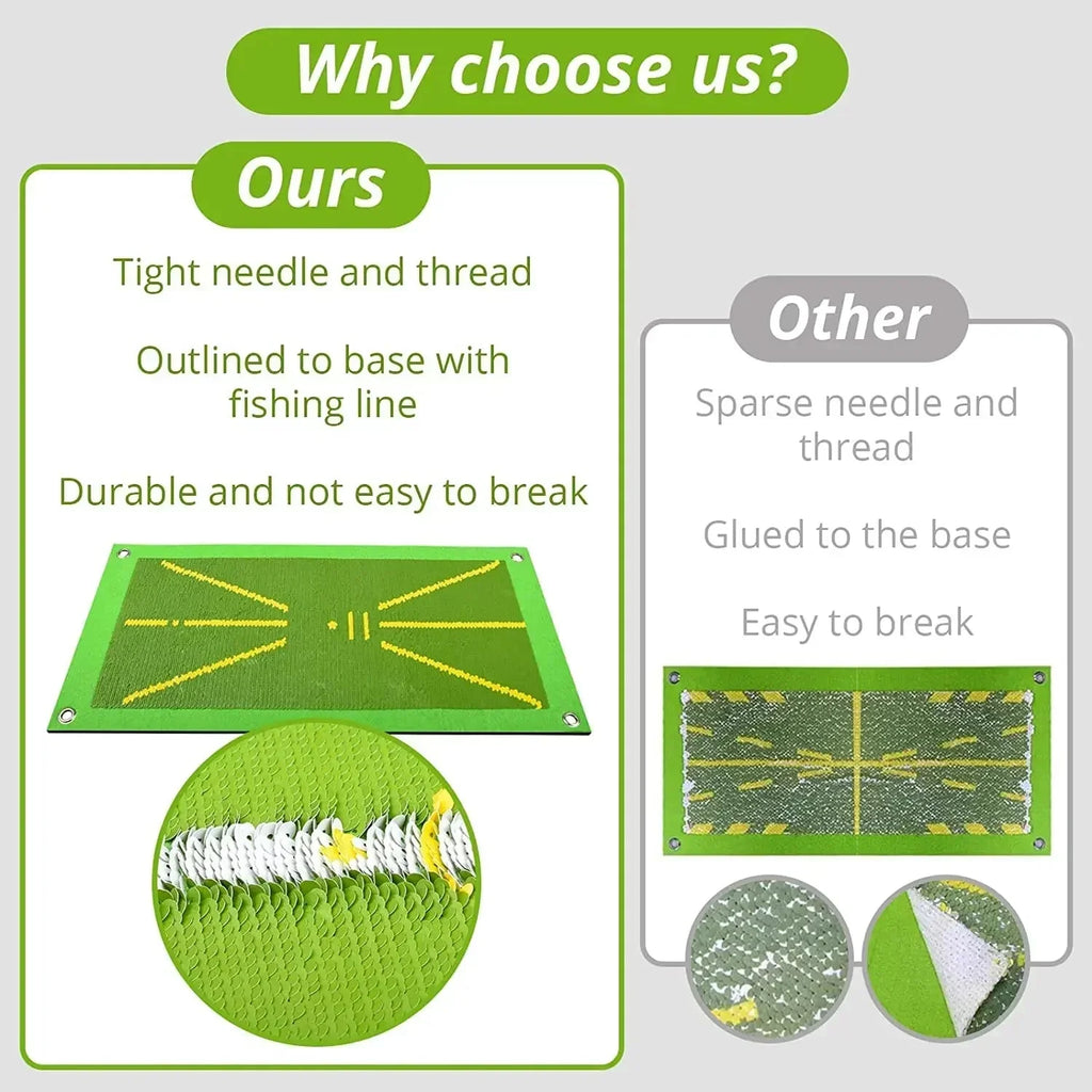 Golf Training Mat for Swing Detection Batting Path Feedback Practice Hitting Mats Golf Training Aids Equipment Outdoor Indoor