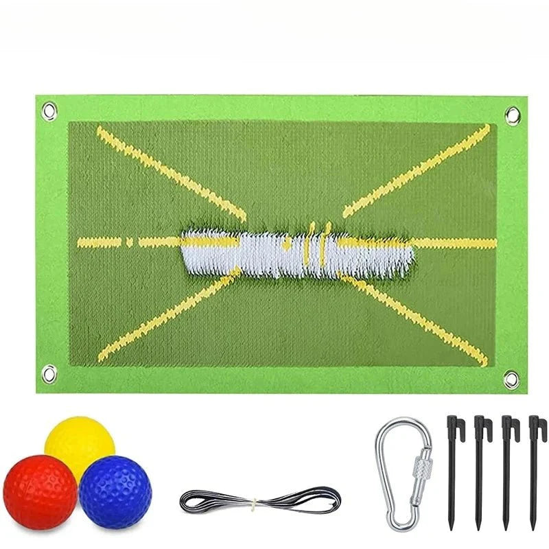 Golf Training Mat for Swing Detection Batting Path Feedback Practice Hitting Mats Golf Training Aids Equipment Outdoor Indoor
