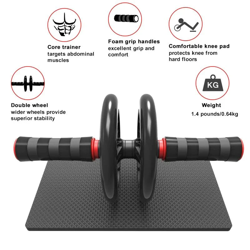 Home Abs Roller Wheel Indoor Abdominal Wheel Fitness Equipment Exercise Abdominal Muscle