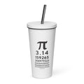 PI Insulated tumbler with a straw