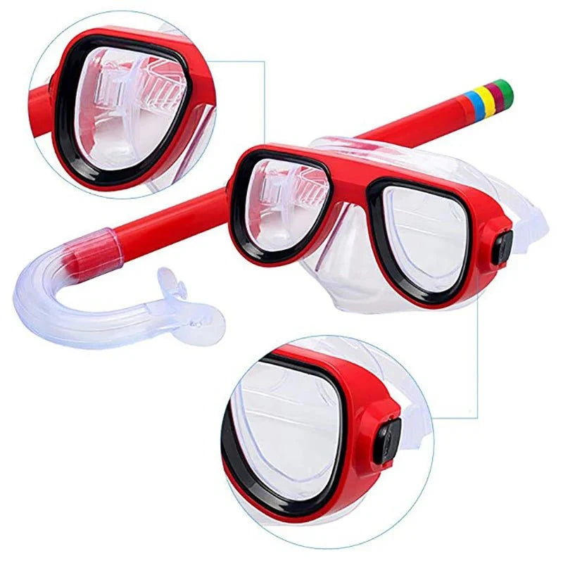 Kids Snorkel Set with Anti Fog Mask and Breathing Tube