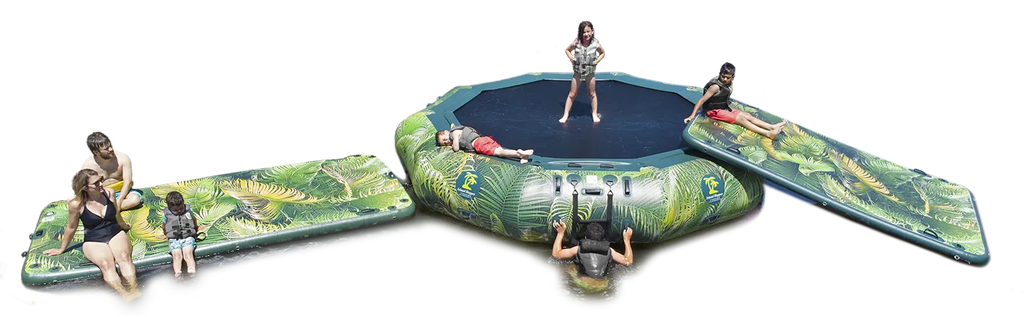 Island Hopper 15’ Water Bouncer Lakeside Graphics Series