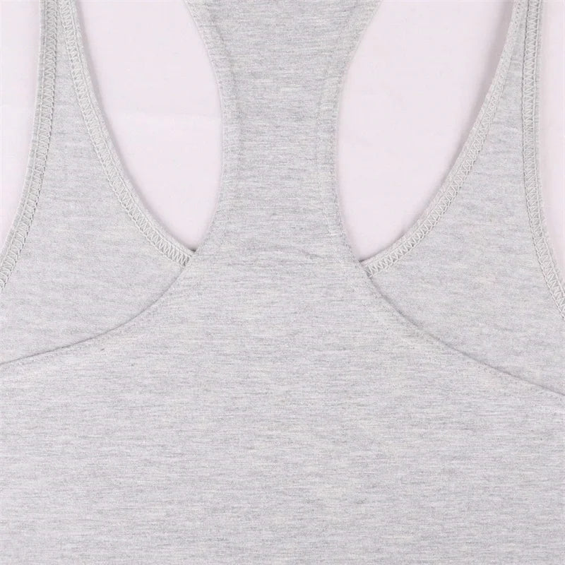 Mens Cotton Y-Back Tank Top for Gym Training