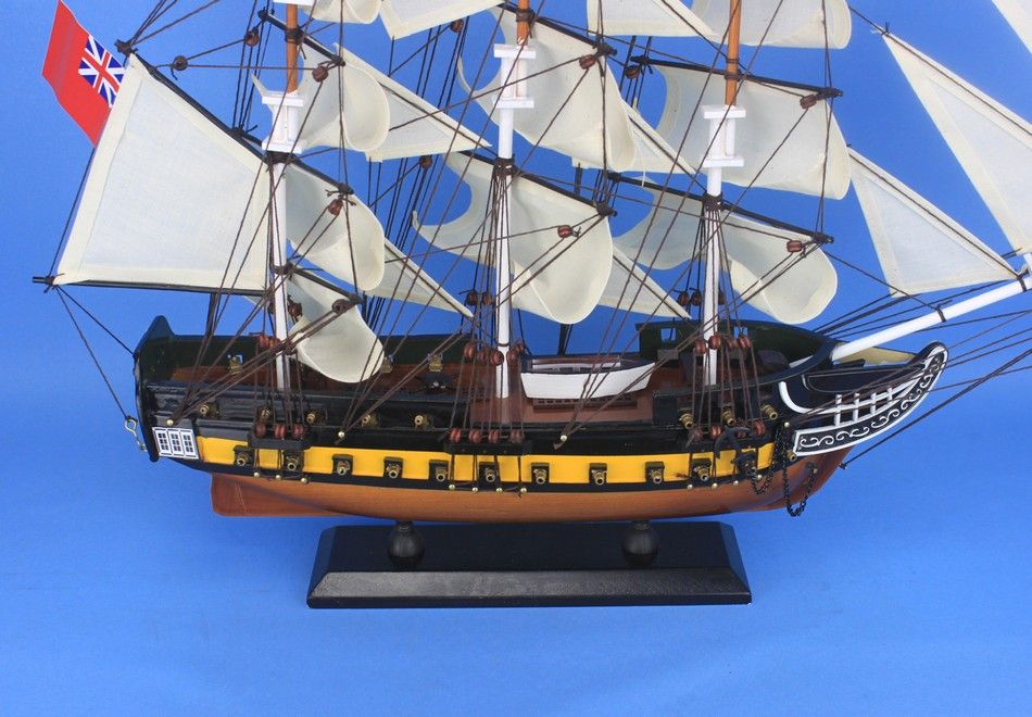 Wooden HMS Surprise Master and Commander Model Ship 24""
