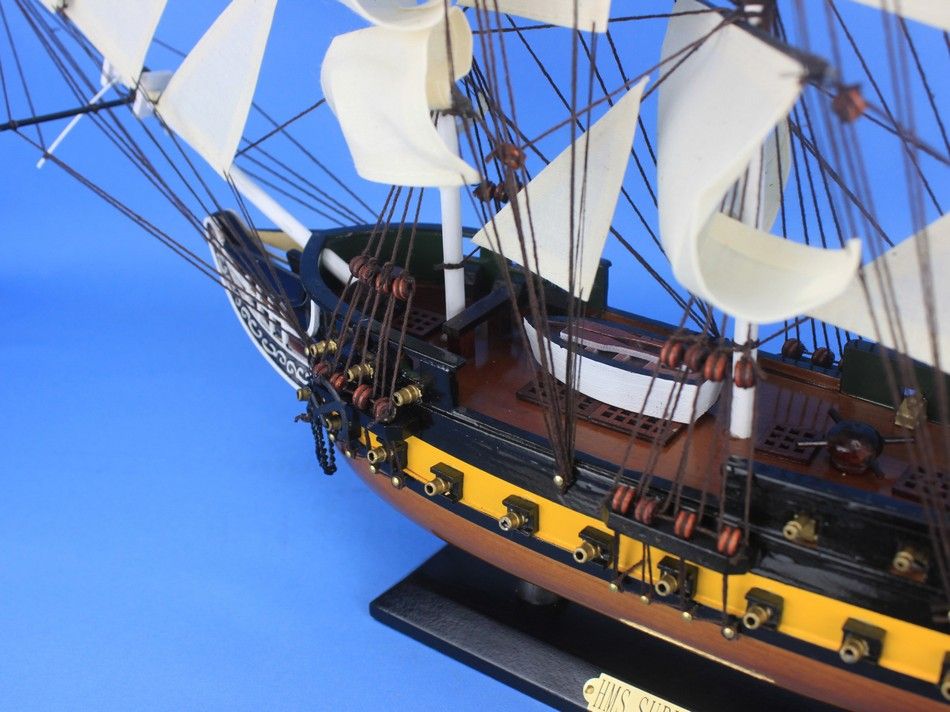 Wooden HMS Surprise Master and Commander Model Ship 24""