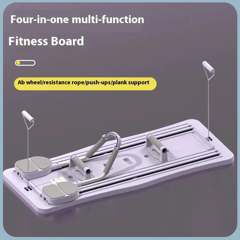 Multifunctional Fitness Board Home Abdominal Board Plank Chest and Abdominal Muscle Trainer Fitness Equipment Abdominal Wheel