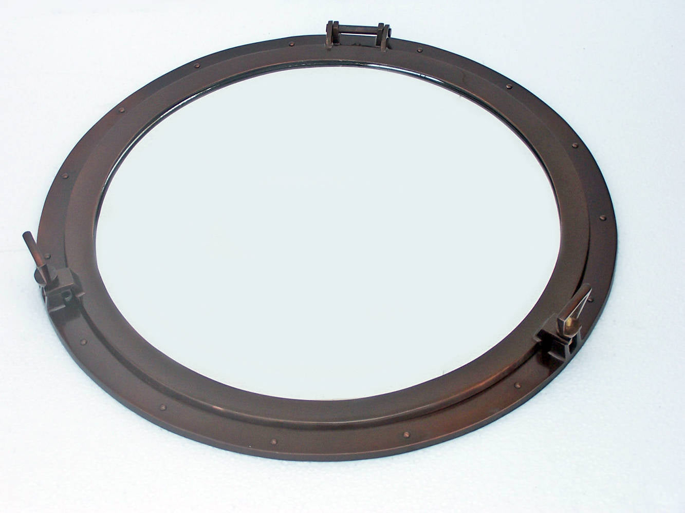 Deluxe Class Antique Copper Decorative Ship Porthole Mirror 30""