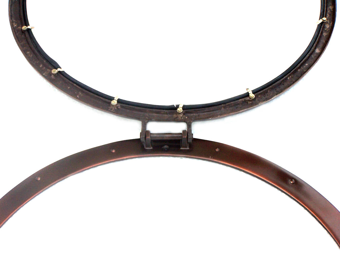 Deluxe Class Antique Copper Decorative Ship Porthole Mirror 30""