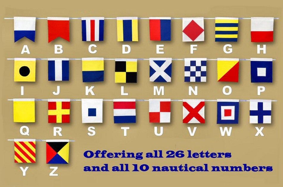 Letter X Cloth Nautical Alphabet Flag Decoration 20""