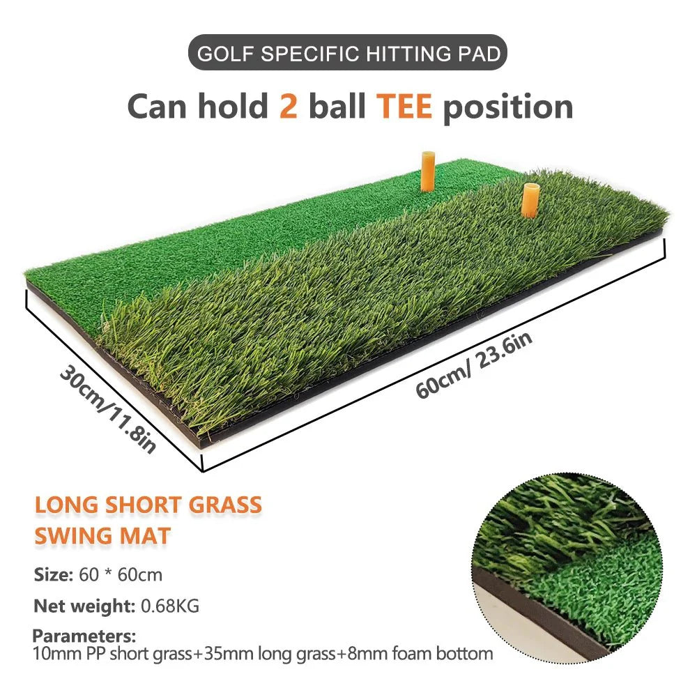 New Golf Hitting Mat Indoor Outdoor Golf Training Aids 4 Styles Mini Practice Durable PP Grass Pad Backyard Exercise Drop Ship
