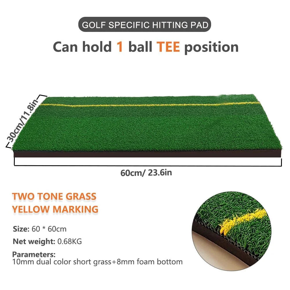 New Golf Hitting Mat Indoor Outdoor Golf Training Aids 4 Styles Mini Practice Durable PP Grass Pad Backyard Exercise Drop Ship