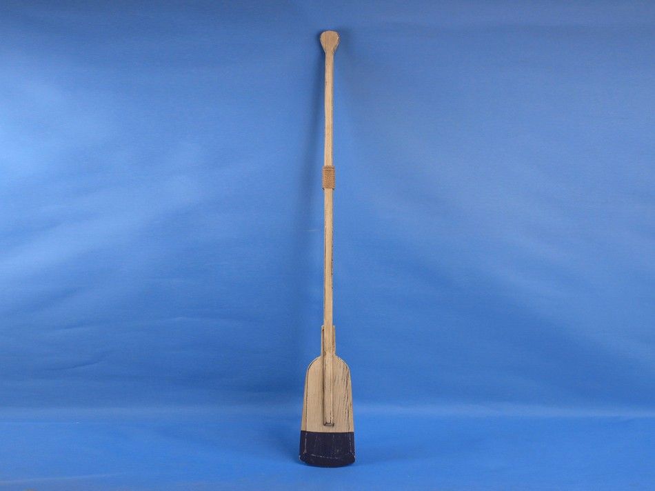 Wooden Rustic St. Lawrence Decorative Squared Rowing Boat Oar with Hooks 50""