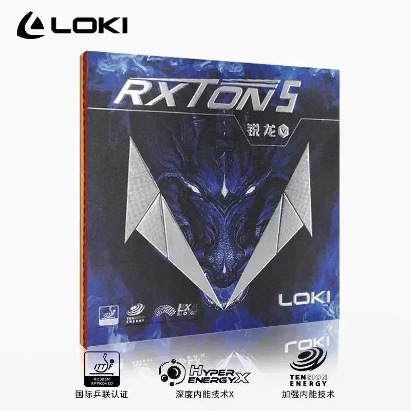 Original LOKI RXTON 5 Table Tennis Rubber Sticky Rubbers Loop Spin Offensive Ping Pong Sponge Original Loki Ping Pong Rubber