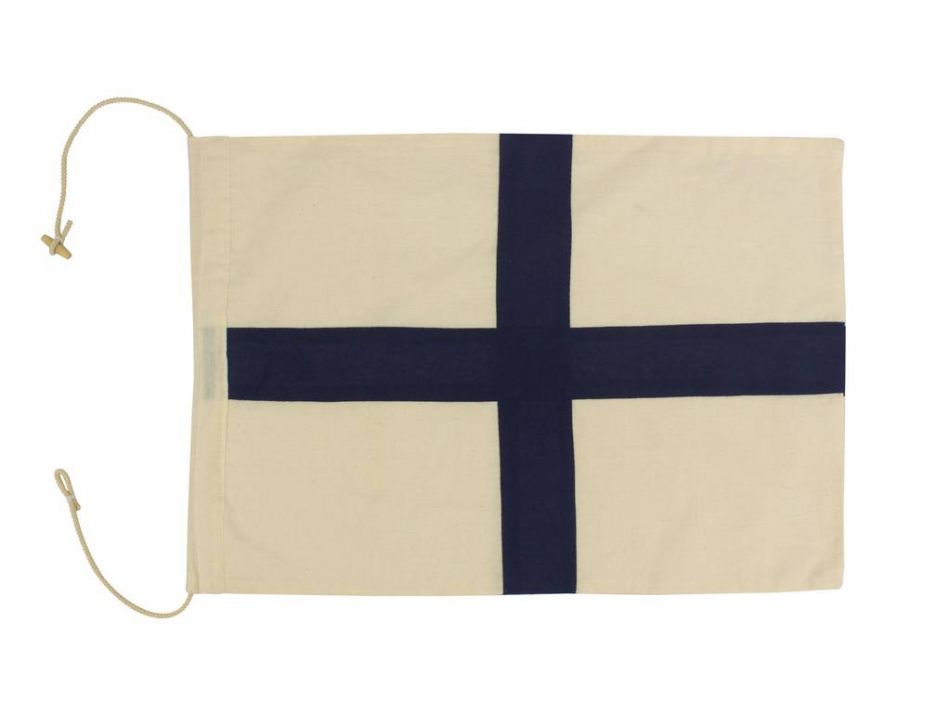 Letter X Cloth Nautical Alphabet Flag Decoration 20""