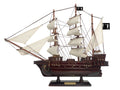 Wooden Black Bart's Royal Fortune White Sails Pirate Ship Model 15""