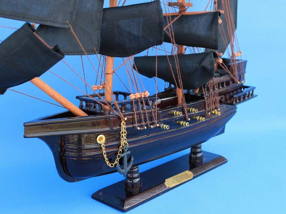 Wooden Black Bart's Royal Fortune Model Pirate Ship 20""