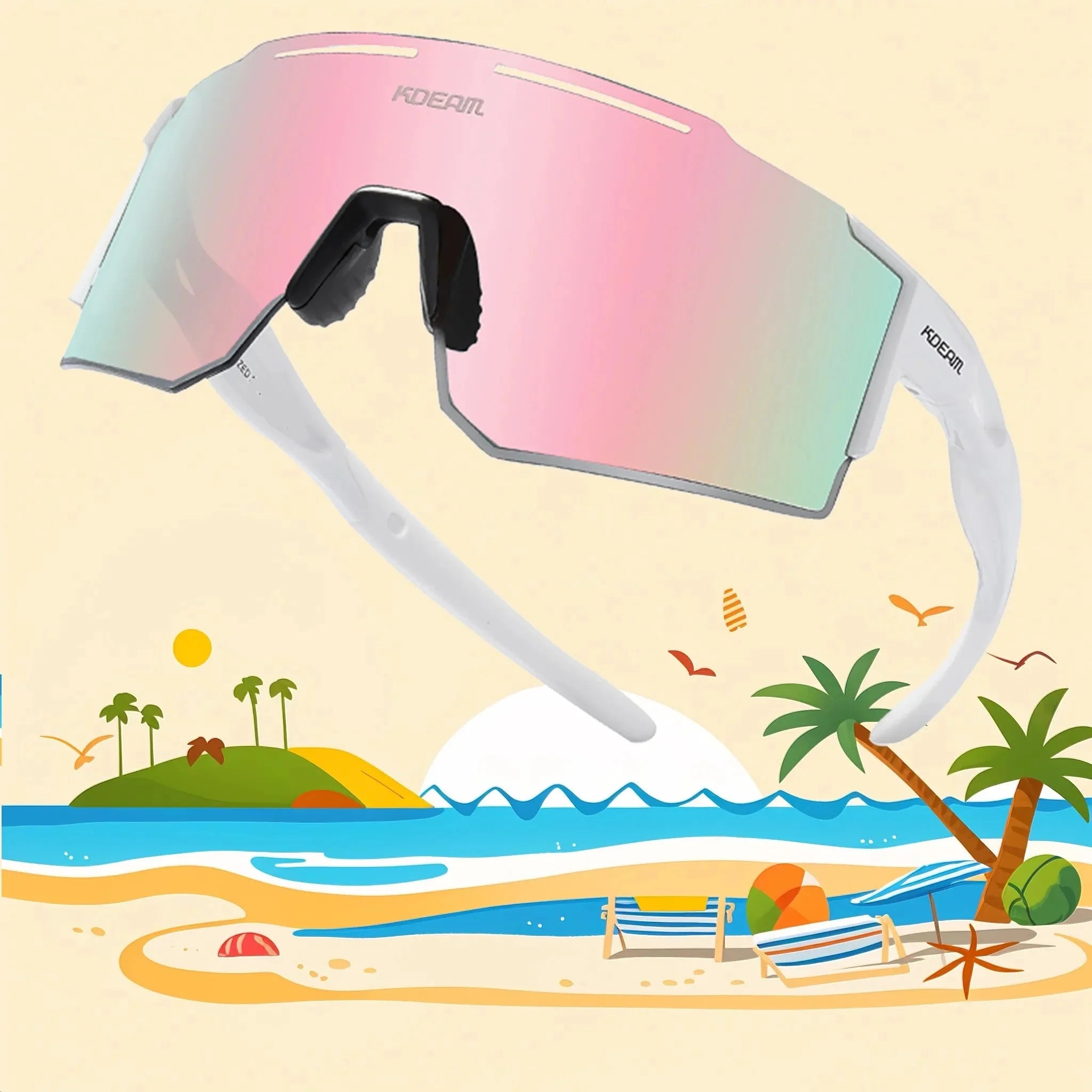 Polarized Sports Sunglasses for Cycling Running and Baseball