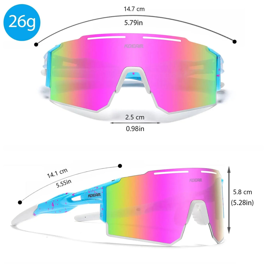 Polarized Sports Sunglasses for Cycling Running and Baseball