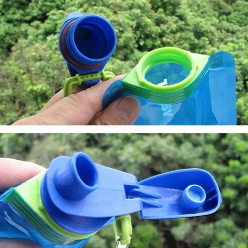 Portable Ultralight Foldable Water Bag 700ml Water Bottle Pouch Outdoor Sport Supplies Hiking Running Soft Flask Water Bottle