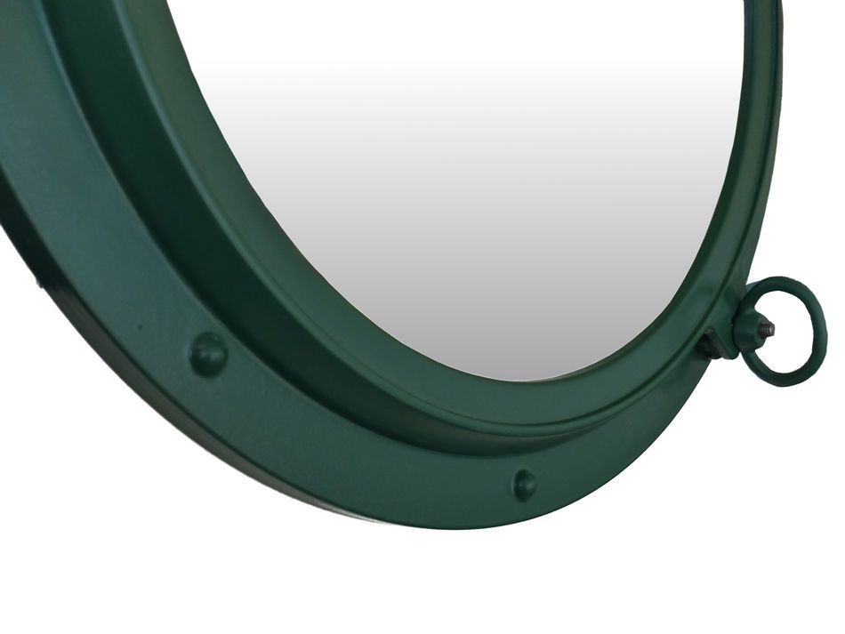 Seaworn Green Decorative Ship Porthole Mirror 15""