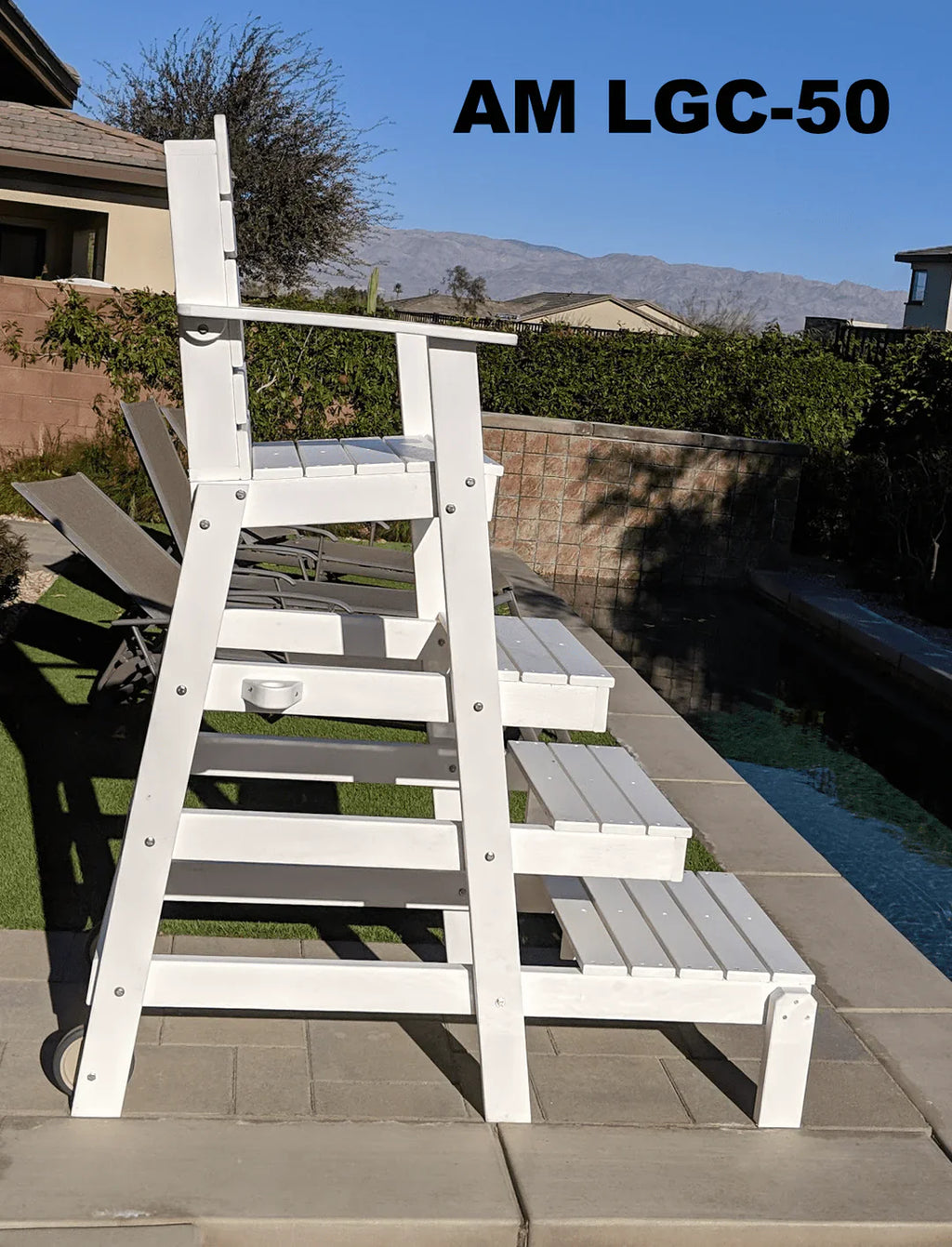 Aquamentor 50" Lifeguard Chair - Compact and Stable Lifeguard Station