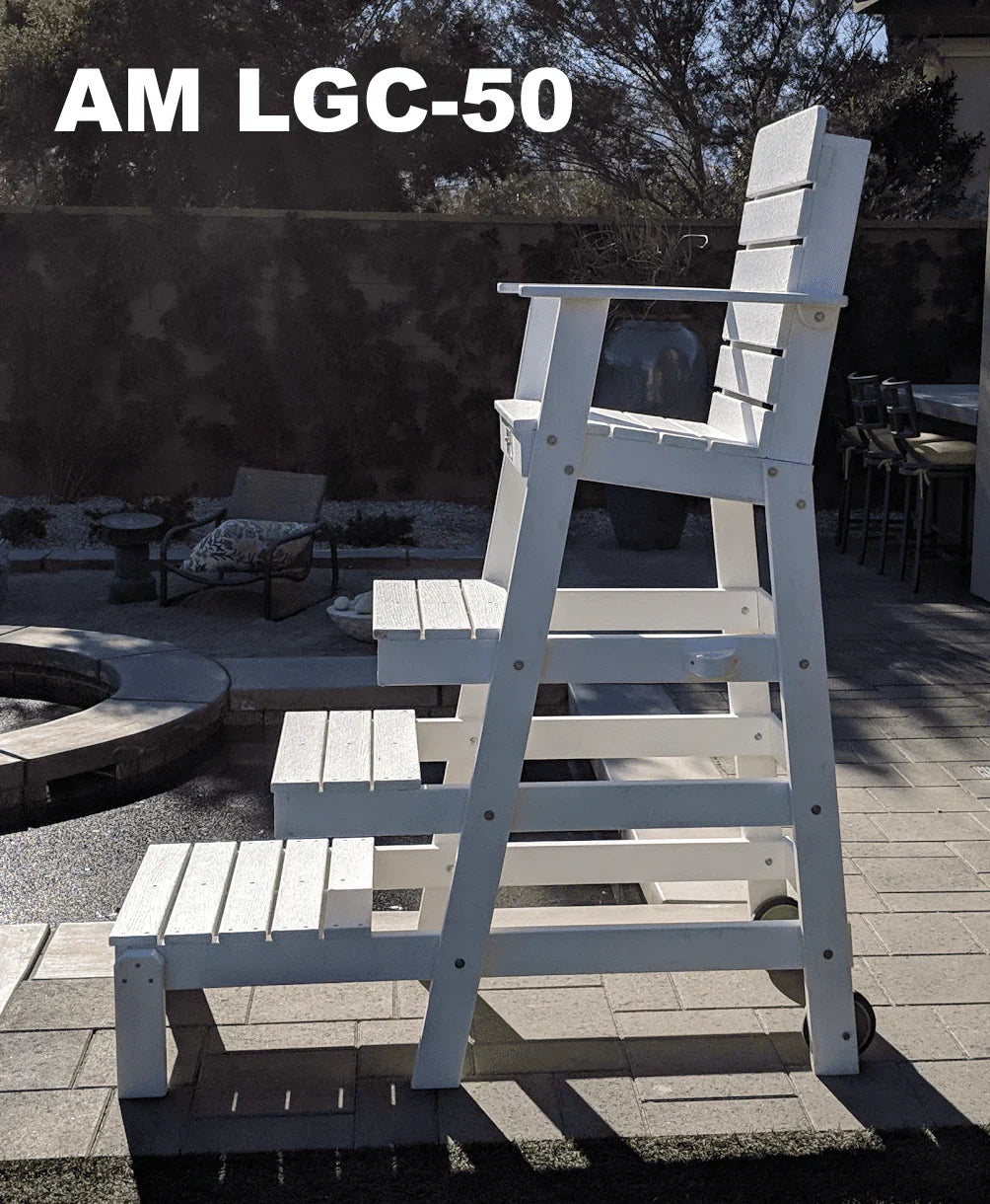 Aquamentor 50" Lifeguard Chair - Compact and Stable Lifeguard Station