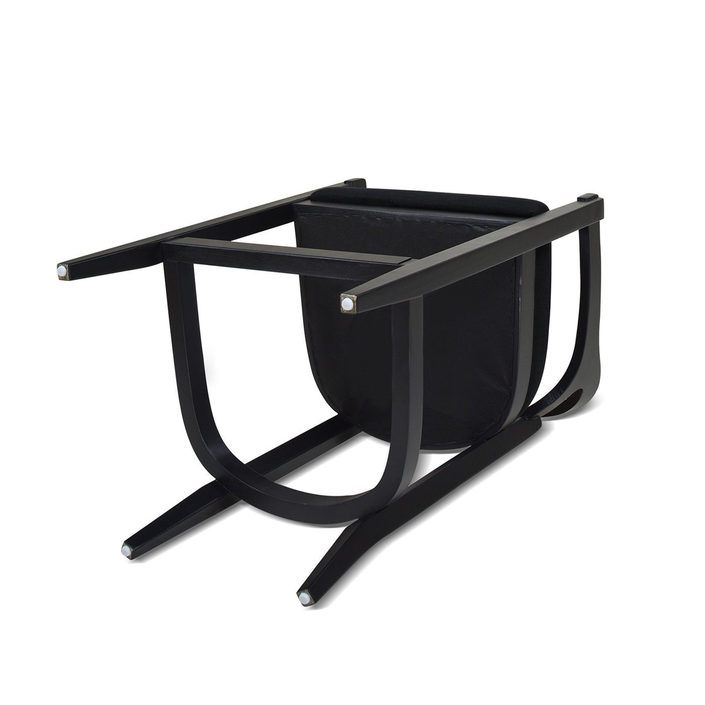 Pyrla 26" Upholstered Counter Stool with Curved Cane Back and Wood Legs