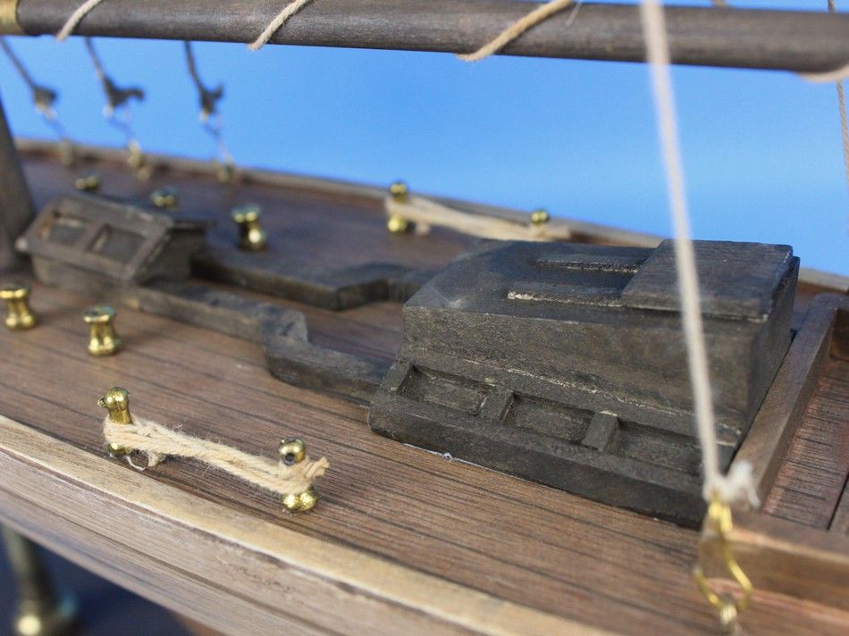 Wooden Rustic Columbia Model Sailboat Decoration Limited 30""
