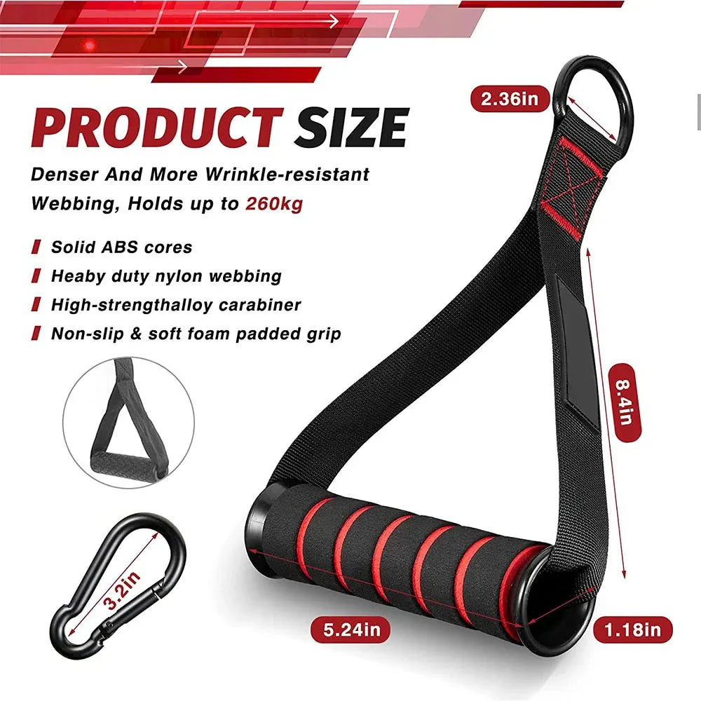 Resistance Band Handle Bar Attachment Station – Home Gym Pulley & Strap System