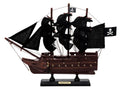 Wooden Black Bart's Royal Fortune Black Sails Model Pirate Ship 12""