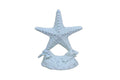 Whitewashed Cast Iron Starfish Door Stopper 11""
