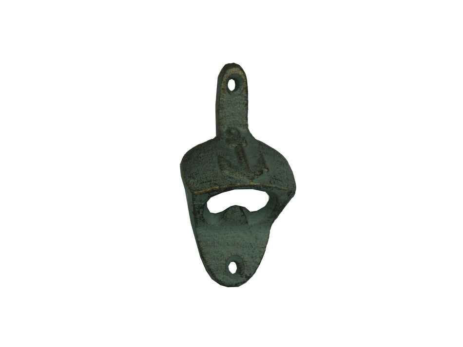 Antique Seaworn Bronze Cast Iron Wall Mounted Anchor Bottle Opener 3""