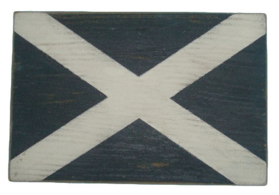 Letter M Rustic Wooden Nautical Alphabet Flag Decoration 16""