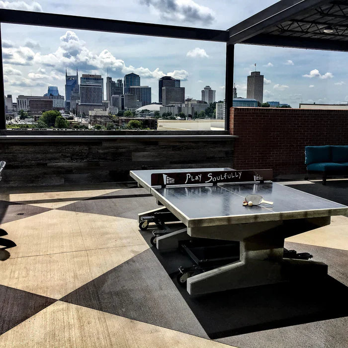 Stone Age Uptown Outdoor Concrete Ping Pong Table