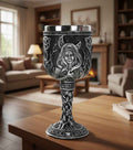Triple Moon Goddess Goblet - Enchanting Ritual Drinking Vessel for Pagans and Wiccans