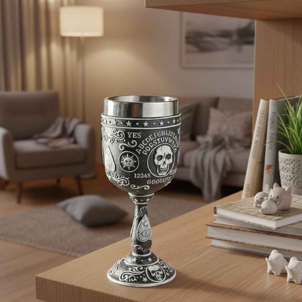 Spirit Board Ouija Goblet - Enchanting Mystical Drinkware for Your Next Gathering