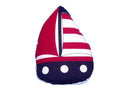 Patriotic Red with Red Stripes Sailboat Door Stopper 10""