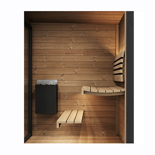 SaunaLife GL4 Outdoor Sauna Kit - Garden Luxury-Series Up to 4 People
