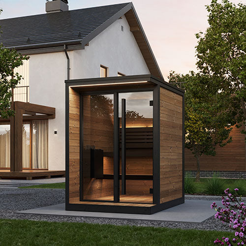 SaunaLife GL4 Outdoor Sauna Kit - Garden Luxury-Series Up to 4 People