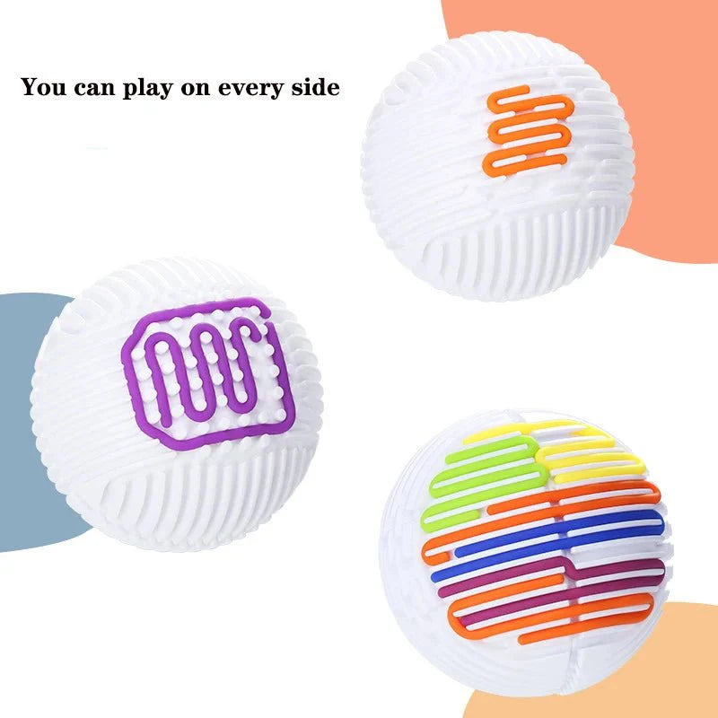 Sensory Activity Ball Fidget Toys with 16 Rods ADHD, Autism, Anxiety Stress Relief Sensory Fidget Board Ball for Kids Adults