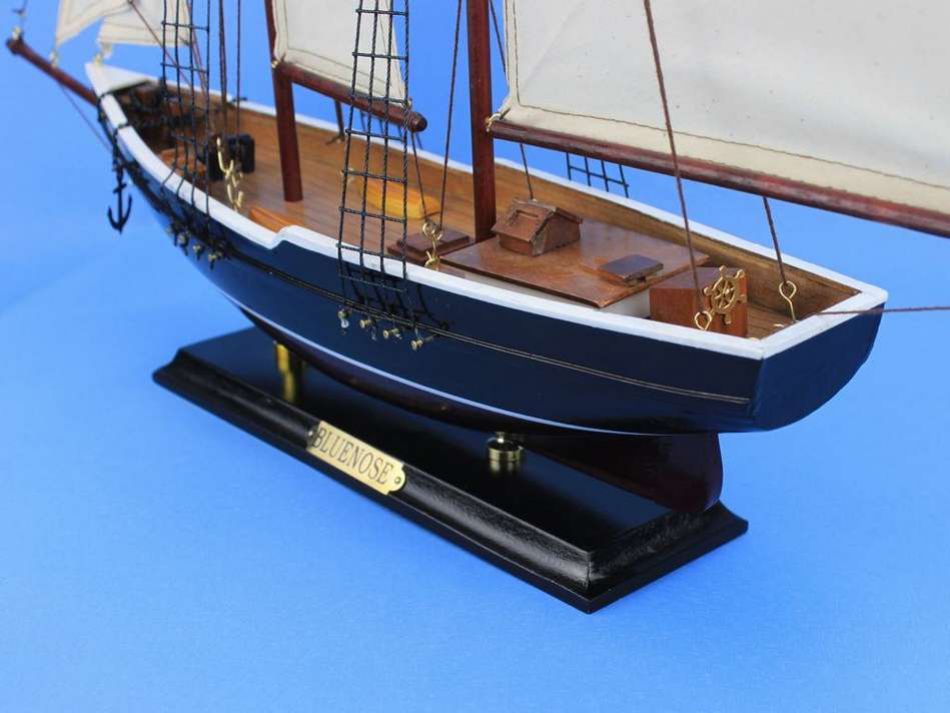 Wooden Bluenose Model Sailboat Decoration 24""