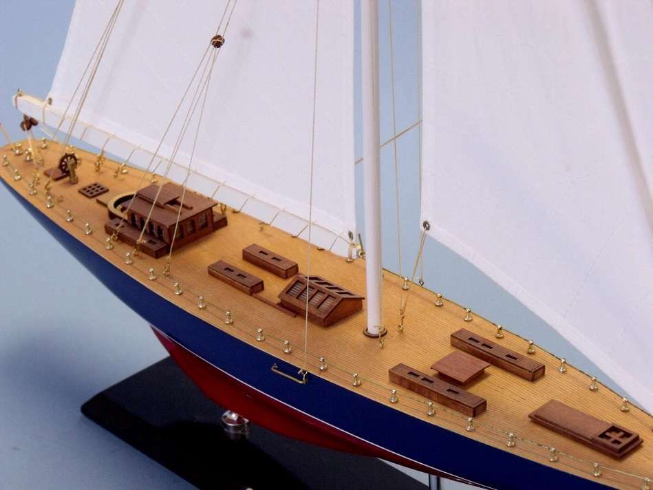 Wooden Endeavour Limited Model Sailboat Decoration 35""