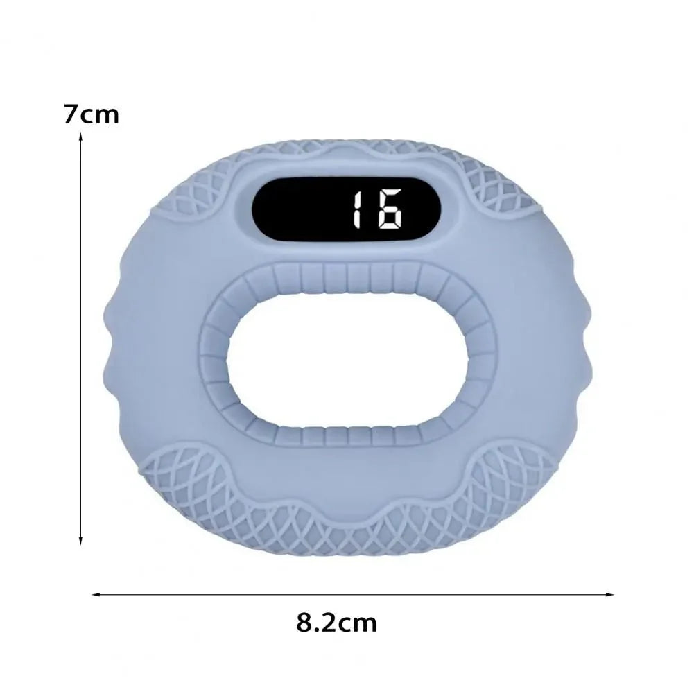 Silicone Hand Grip Trainer Ring LCD Display Bluetooth Remote APP Page Turner Forearm Finger Training Hand Grip Strengthener
