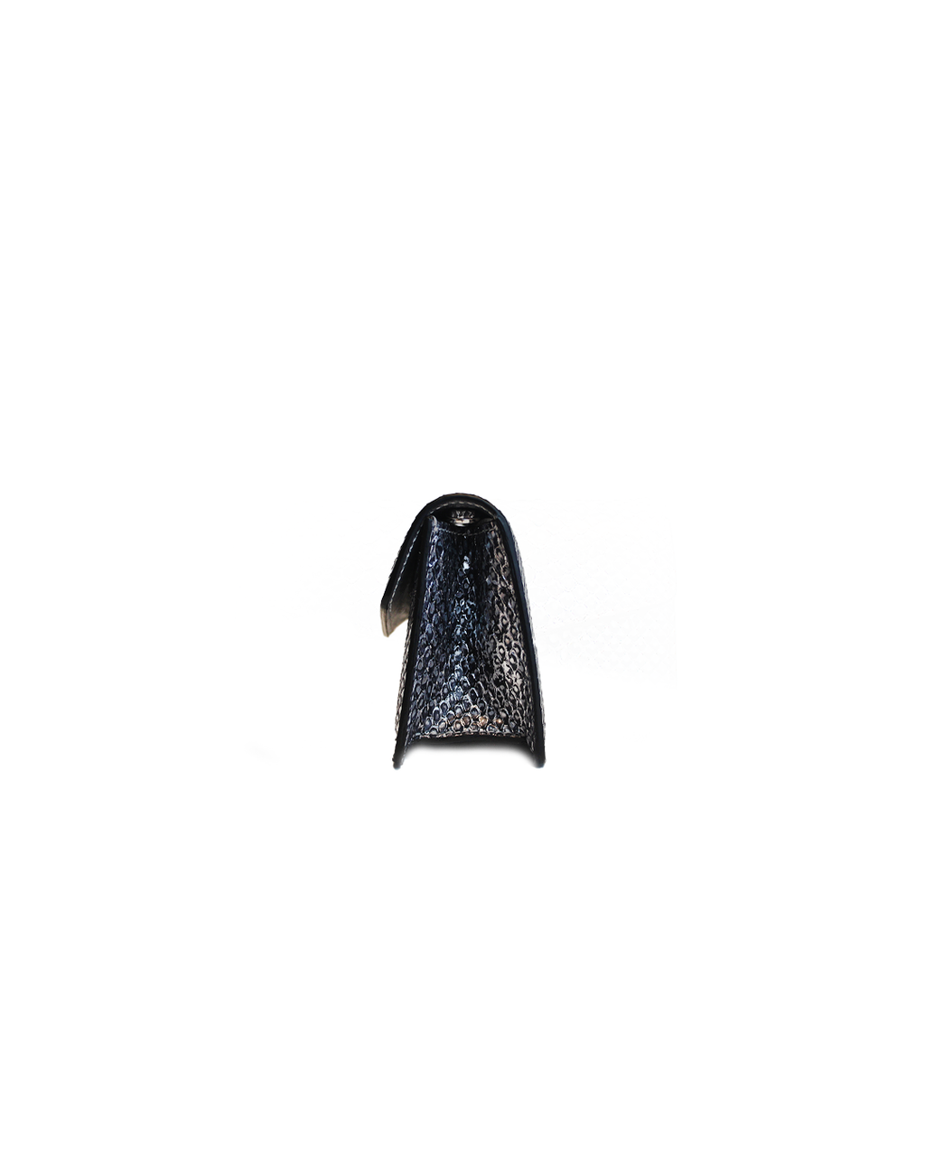 The Met Clutch in Pewter