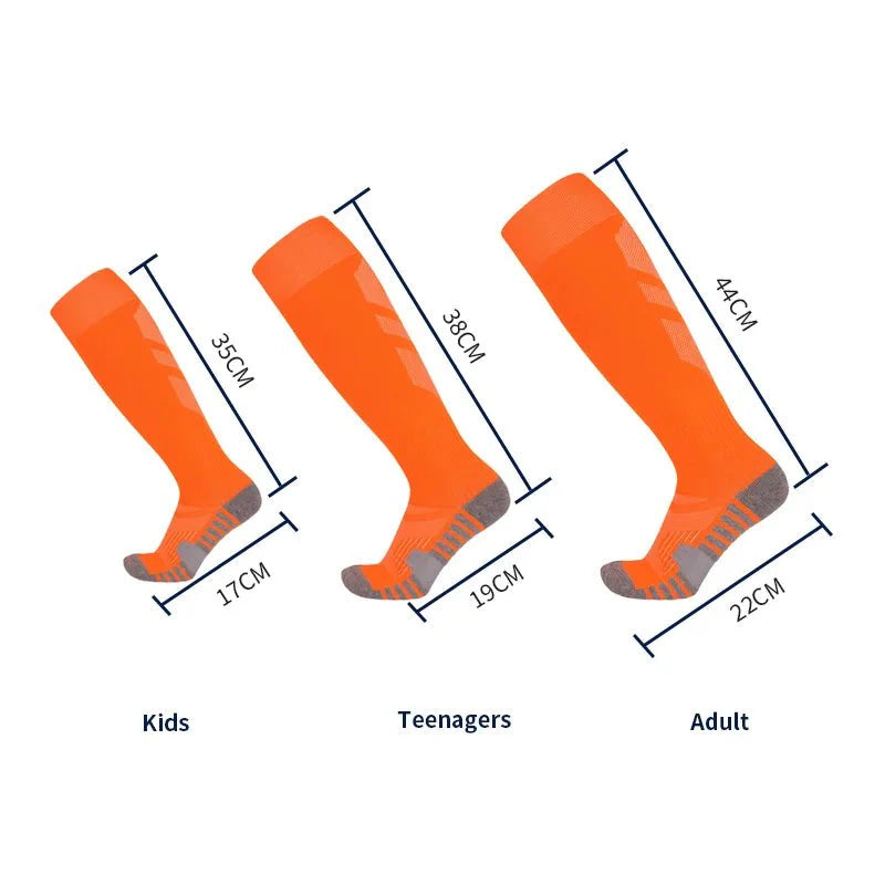 Striped Athletic Over the Calf Sports Socks for All Ages