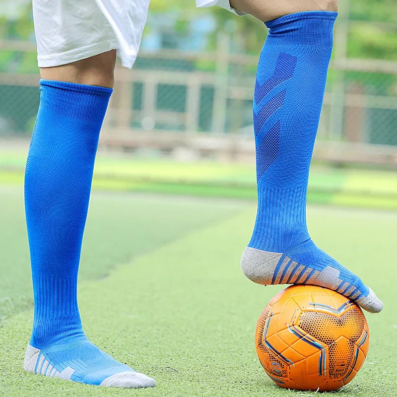 Striped Athletic Over the Calf Sports Socks for All Ages
