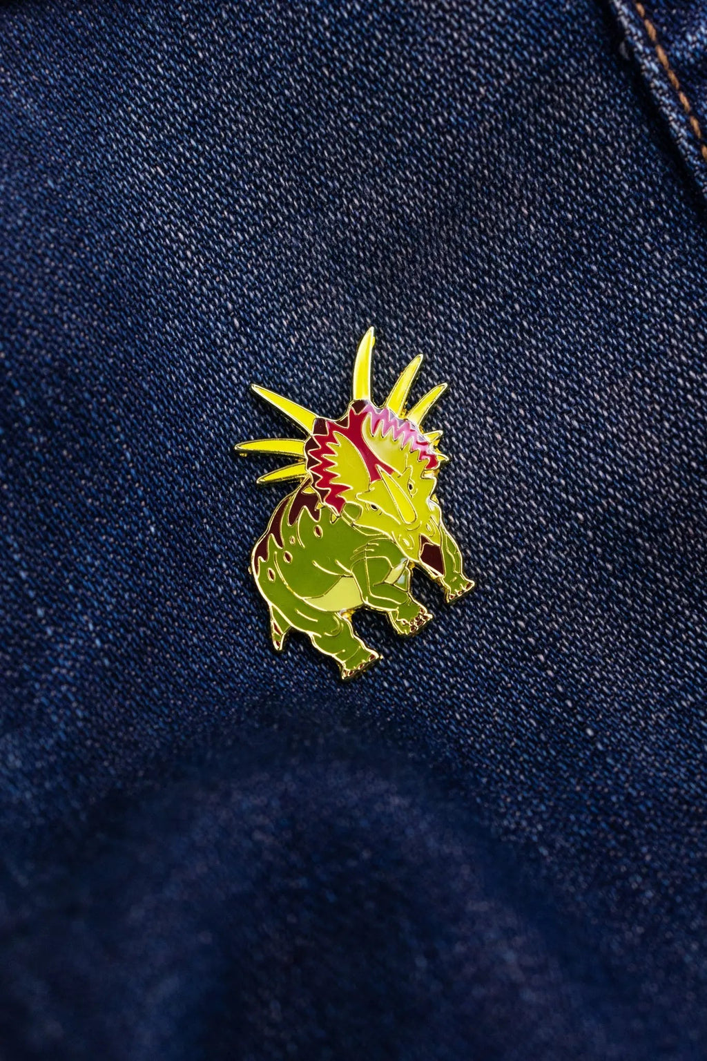 Styracosaurus Enamel Pin (Styracosaurus albertensis)