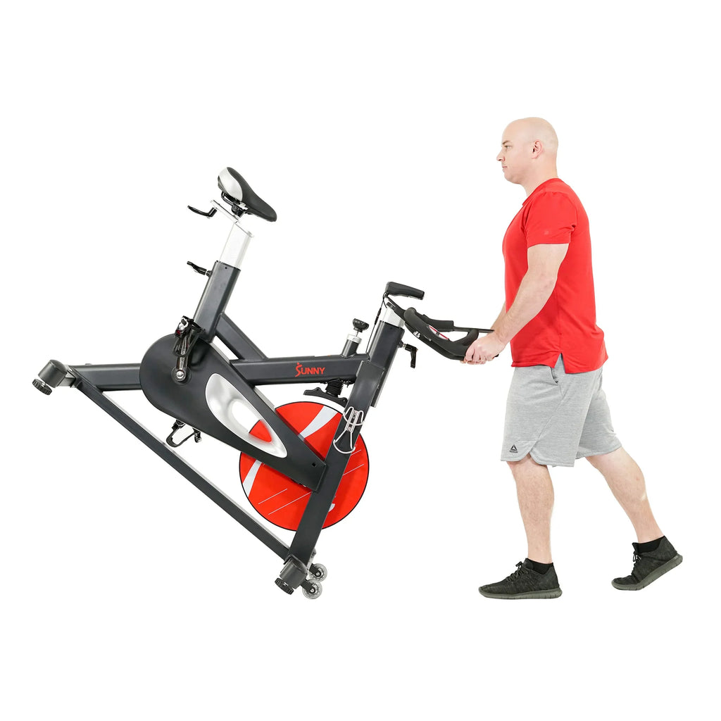 Evolution Pro Magnetic Belt Drive Heavy Duty Indoor Cycling Bike by Sunny Health & Fitness